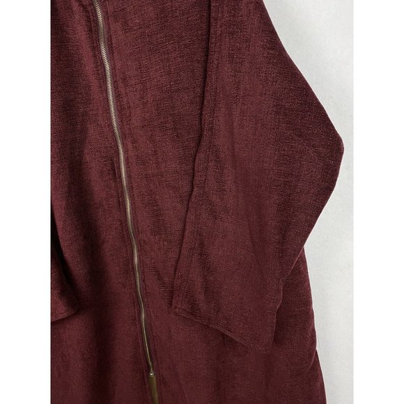 Mycra Pac Designer Reversible trench coat Burgundy/Bronze haze green - Picture 4 of 13